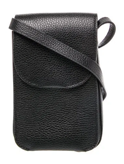 Pre-owned Cuyana Leather Crossbody Bag In Black