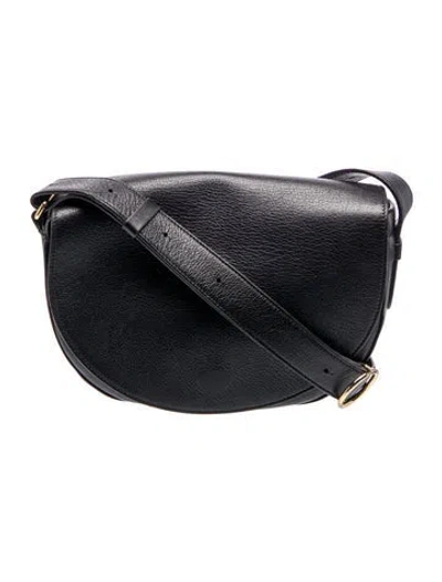 Pre-owned Cuyana Leather Crossbody Bag In Black