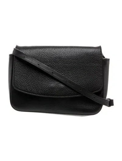 Pre-owned Cuyana Leather Crossbody Bag In Black