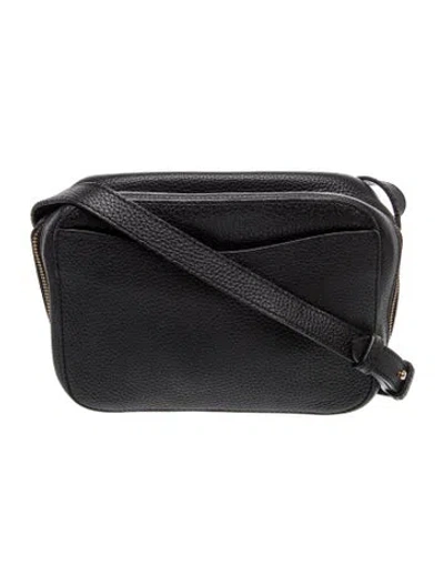 Pre-owned Cuyana Leather Crossbody Bag In Black