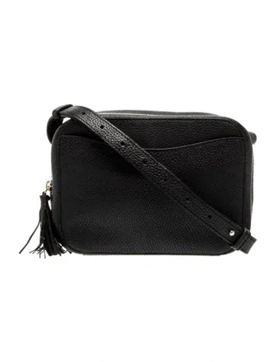 Pre-owned Cuyana Leather Crossbody Bag In Black