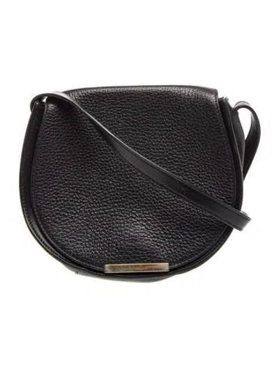 Pre-owned Cuyana Leather Crossbody Bag In Black