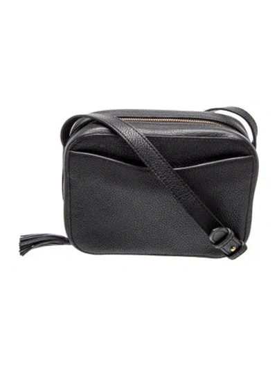 Pre-owned Cuyana Leather Crossbody Bag In Black