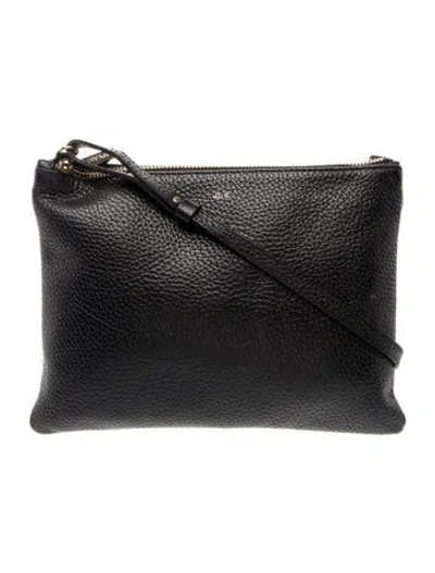 Pre-owned Cuyana Leather Crossbody Bag In Blue