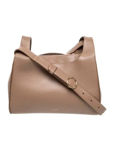Pre-owned Cuyana Leather Crossbody Bag In Brown