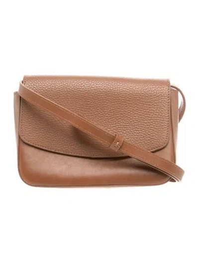 Pre-owned Cuyana Leather Crossbody Bag In Brown