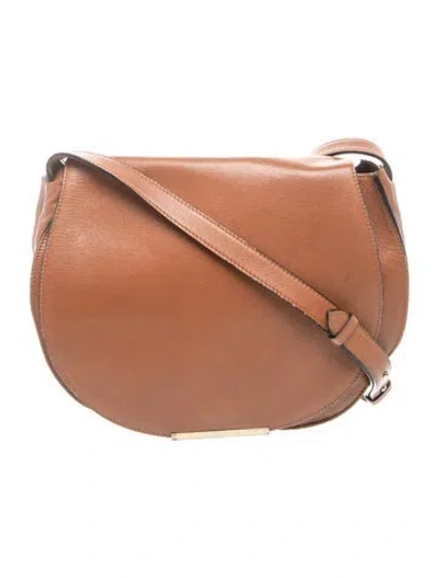 Pre-owned Cuyana Leather Crossbody Bag In Brown