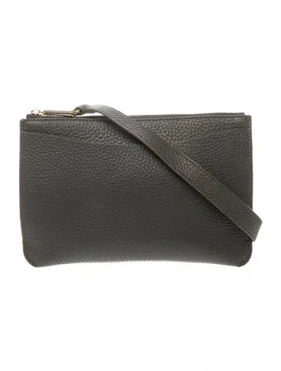 Pre-owned Cuyana Leather Crossbody Bag In Gray