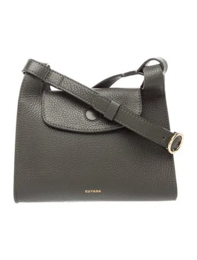Pre-owned Cuyana Leather Crossbody Bag In Green