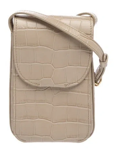 Pre-owned Cuyana Leather Crossbody Bag In Neutral