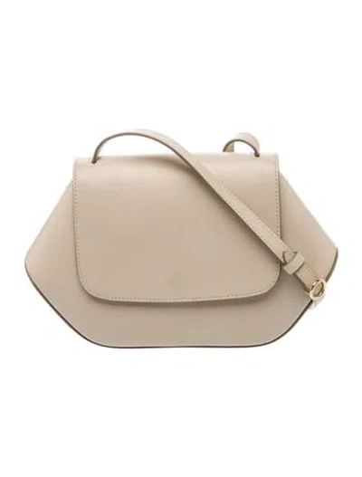 Pre-owned Cuyana Leather Crossbody Bag In Neutral