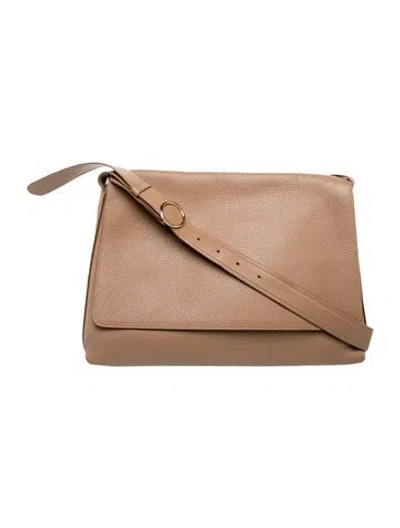 Pre-owned Cuyana Leather Crossbody Bag In Neutrals