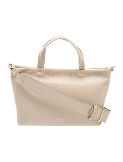 Pre-owned Cuyana Leather Crossbody Bag In Neutrals