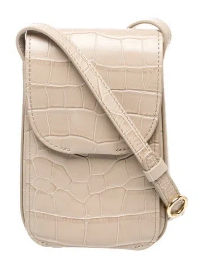 Pre-owned Cuyana Leather Crossbody Bag In Neutrals