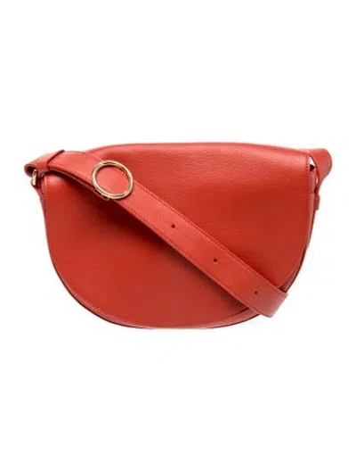 Pre-owned Cuyana Leather Crossbody Bag In Red