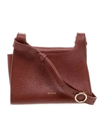Pre-owned Cuyana Leather Crossbody Bag In Red