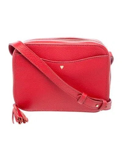 Pre-owned Cuyana Leather Crossbody Bag In Red