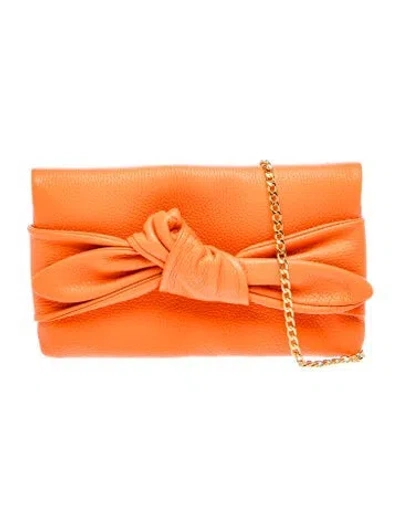 Pre-owned Cuyana Leather Evening Bag W/ Tags In Orange