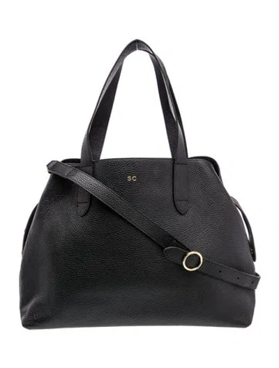 Pre-owned Cuyana Leather Hobo In Black