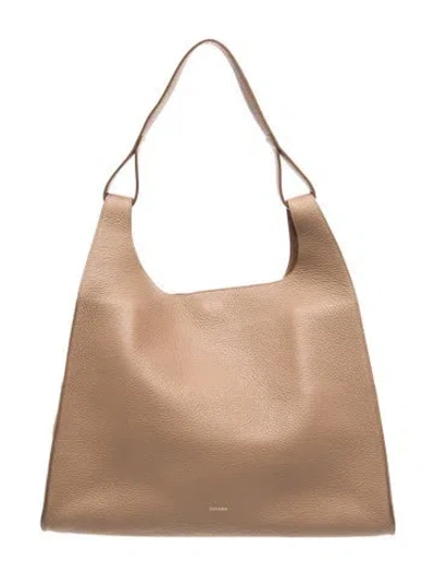 Pre-owned Cuyana Leather Hobo In Brown