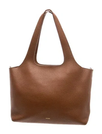 Pre-owned Cuyana Leather Hobo In Brown