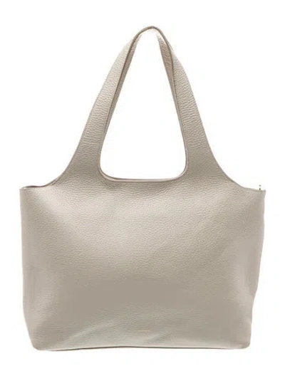 Pre-owned Cuyana Leather Hobo In Gray
