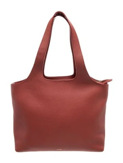 Pre-owned Cuyana Leather Hobo Large In Red