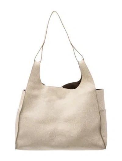 Pre-owned Cuyana Leather Hobo In Neutral