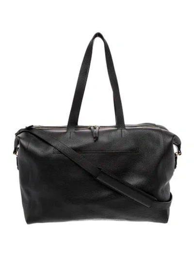 Pre-owned Cuyana Leather Messenger Bag In Black