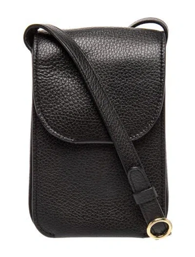 Pre-owned Cuyana Leather Messenger Bag In Black