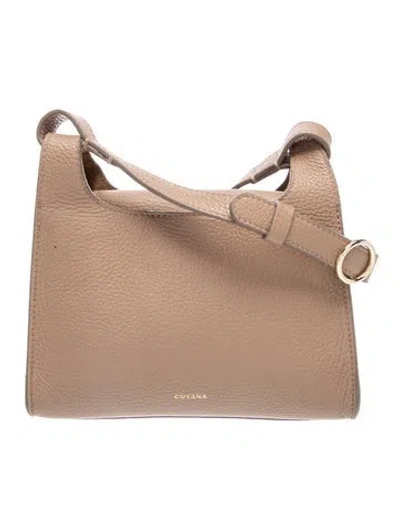 Pre-owned Cuyana Leather Messenger Bag In Brown