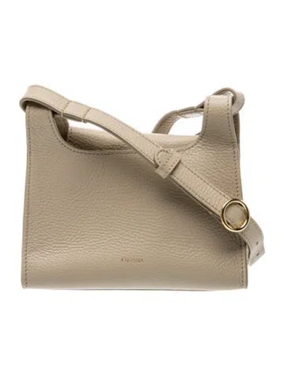Pre-owned Cuyana Leather Messenger Bag In Neutral