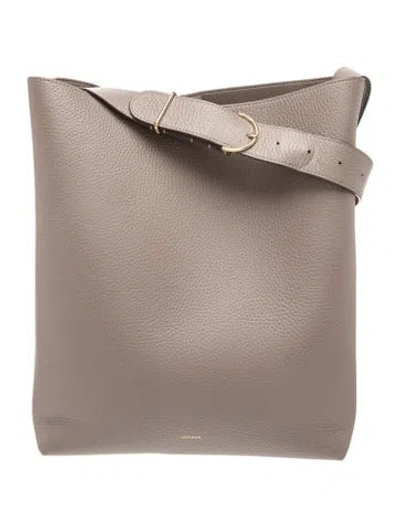 Pre-owned Cuyana Leather Messenger Bag In Neutrals