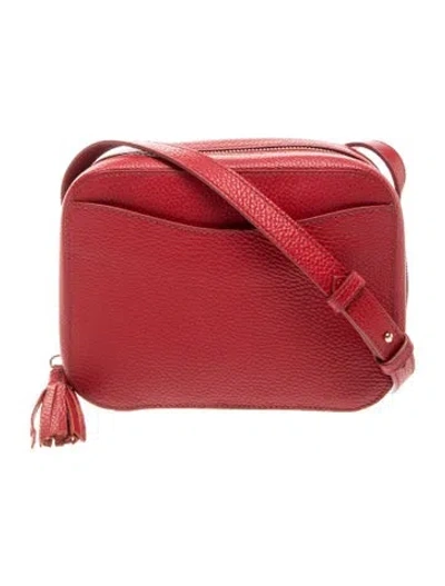 Pre-owned Cuyana Leather Messenger Bag In Red