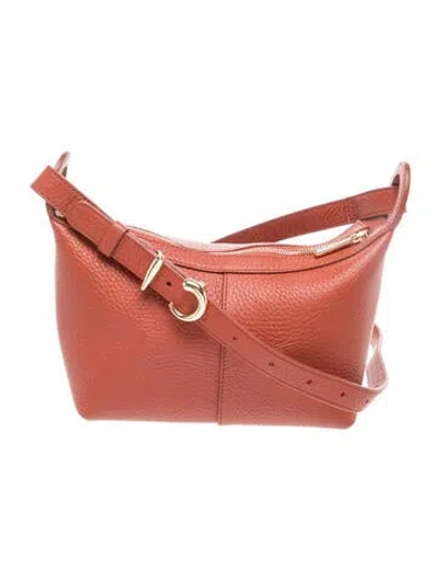 Pre-owned Cuyana Leather Messenger Bag In Red