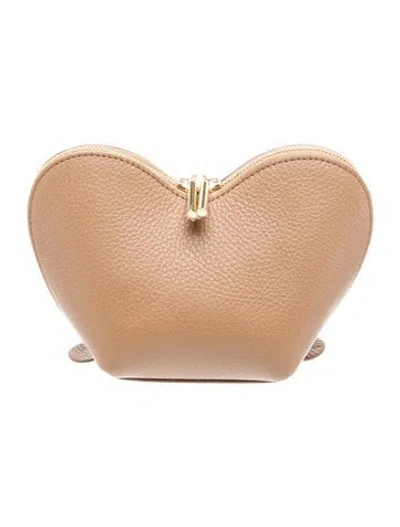 Pre-owned Cuyana Leather Minaudière W/ Tags In Brown