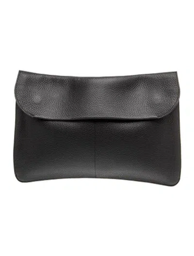 Pre-owned Cuyana Leather Portfolio In Black