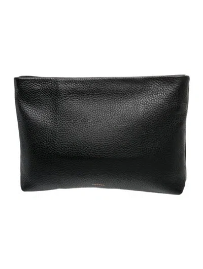 Pre-owned Cuyana Leather Portfolio In Black