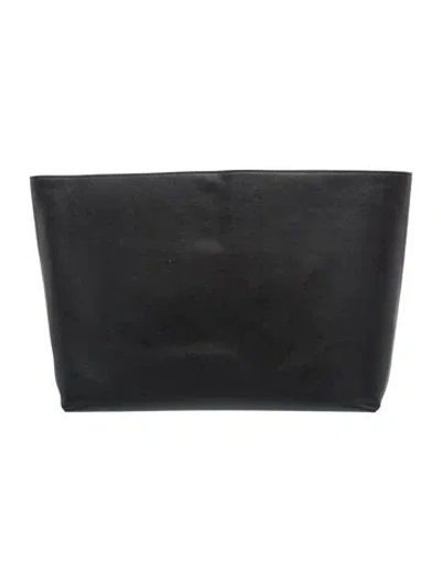 Pre-owned Cuyana Leather Portfolio In Black