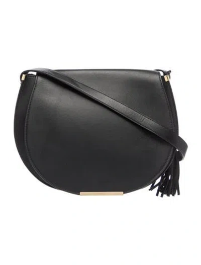 Pre-owned Cuyana Leather Shoulder Bag In Black