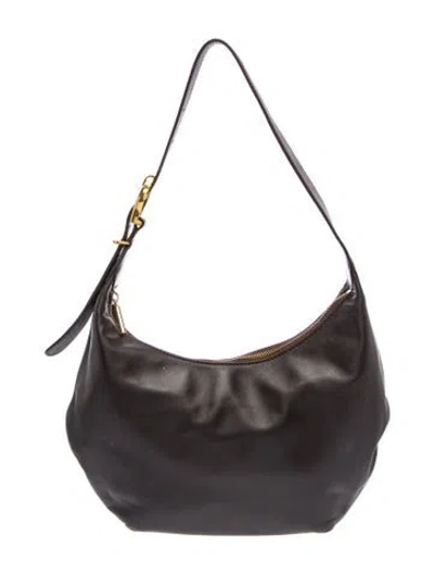 Pre-owned Cuyana Leather Shoulder Bag In Black