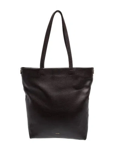 Pre-owned Cuyana Leather Shoulder Bag In Black