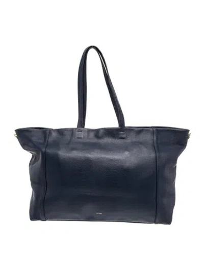 Pre-owned Cuyana Leather Shoulder Bag In Black