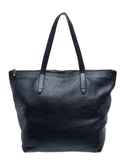 Pre-owned Cuyana Leather Shoulder Bag In Black