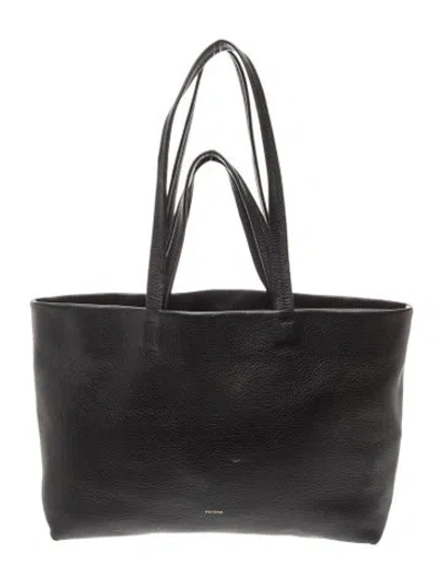 Pre-owned Cuyana Leather Shoulder Bag In Black