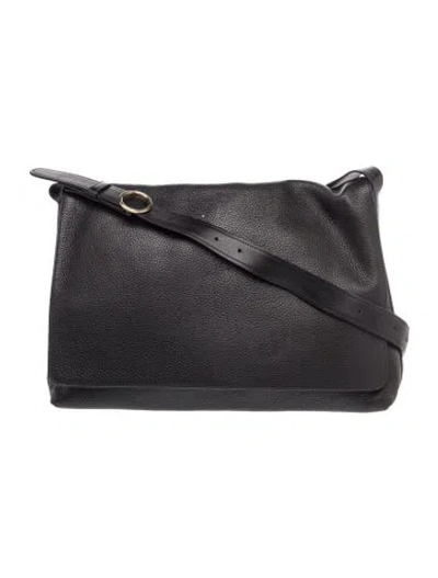Pre-owned Cuyana Leather Shoulder Bag In Black