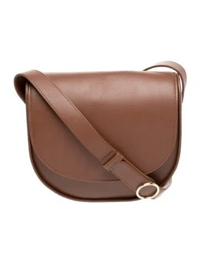 Pre-owned Cuyana Leather Shoulder Bag In Brown