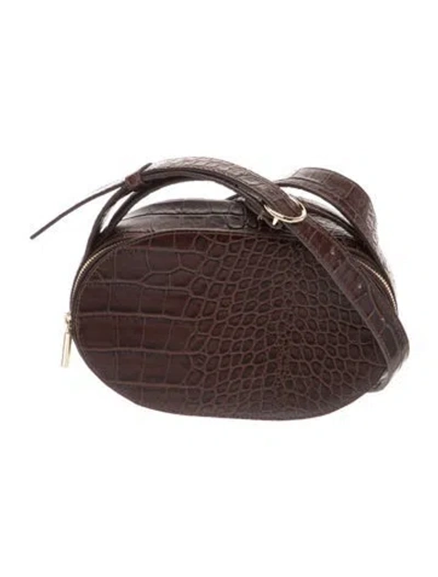 Pre-owned Cuyana Leather Shoulder Bag In Brown
