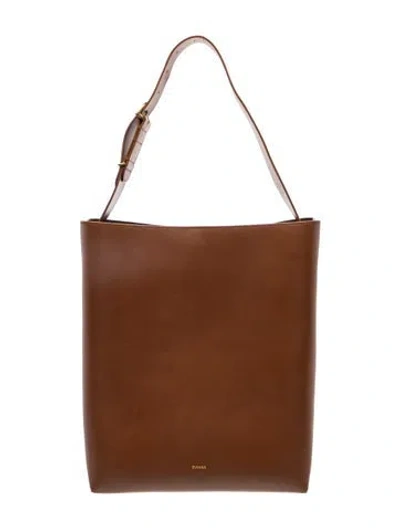 Pre-owned Cuyana Leather Shoulder Bag In Brown