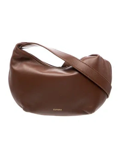 Pre-owned Cuyana Leather Shoulder Bag In Brown